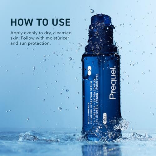 Prequel Skin Multi-Quench Plumping Hydration Serum - Intensive Hydrating Facial Serum for Dry & Sensitive Skin with PGA Complex, 1.7 oz Avelisse
