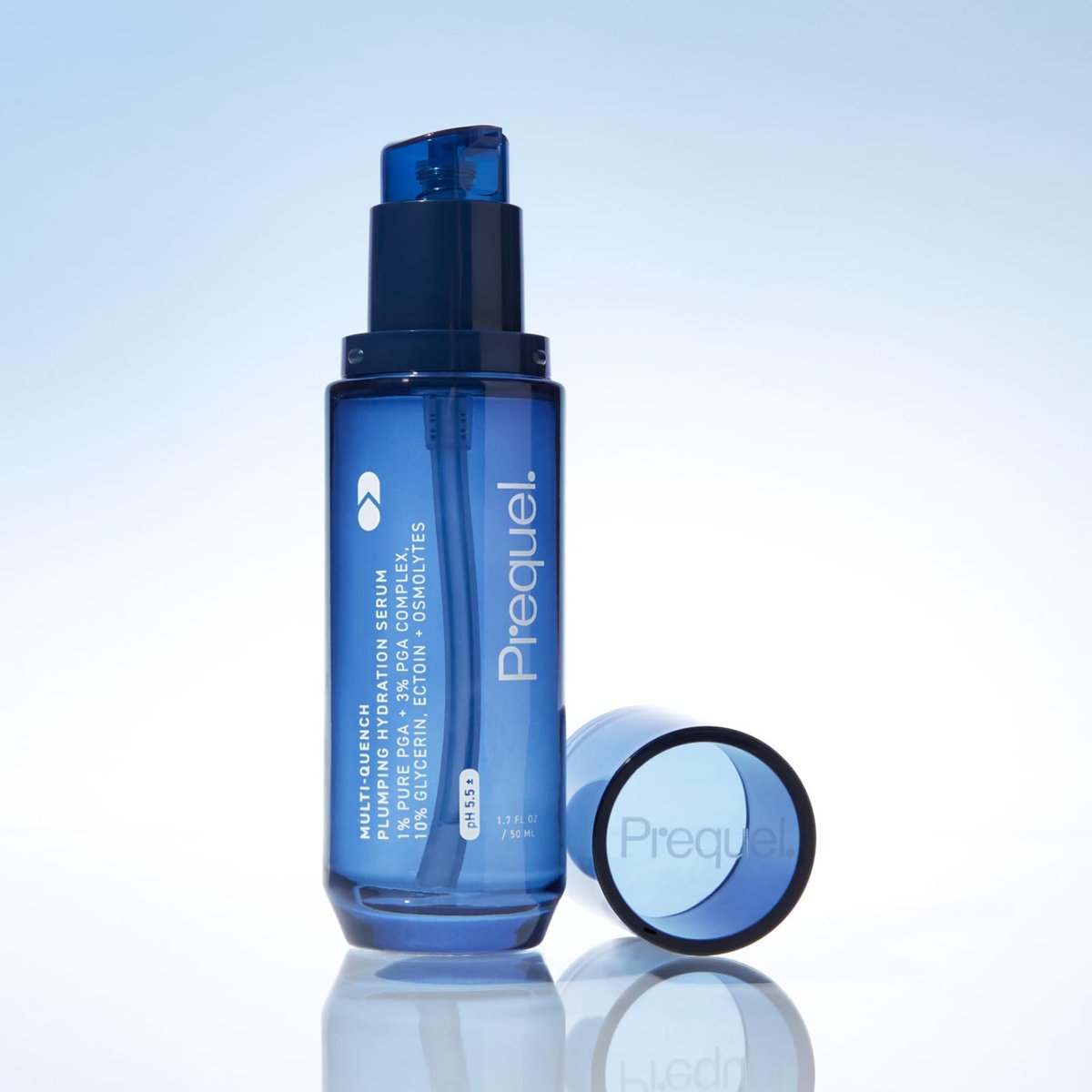 Prequel Skin Multi-Quench Plumping Hydration Serum - Intensive Hydrating Facial Serum for Dry & Sensitive Skin with PGA Complex, 1.7 oz Avelisse