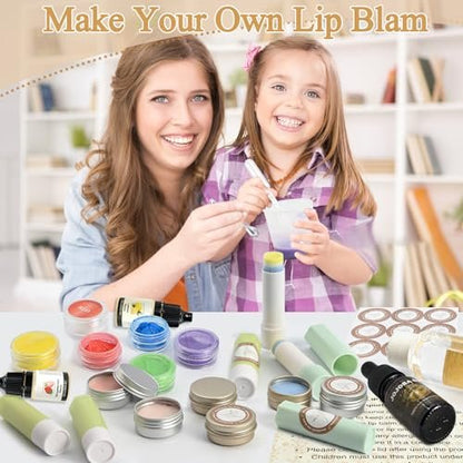 JUYRLE Coconut Lip Balm Making Kit – DIY Moisturizing Lip Care with Beeswax & Jojoba Oil for Adults & Girls Avelisse