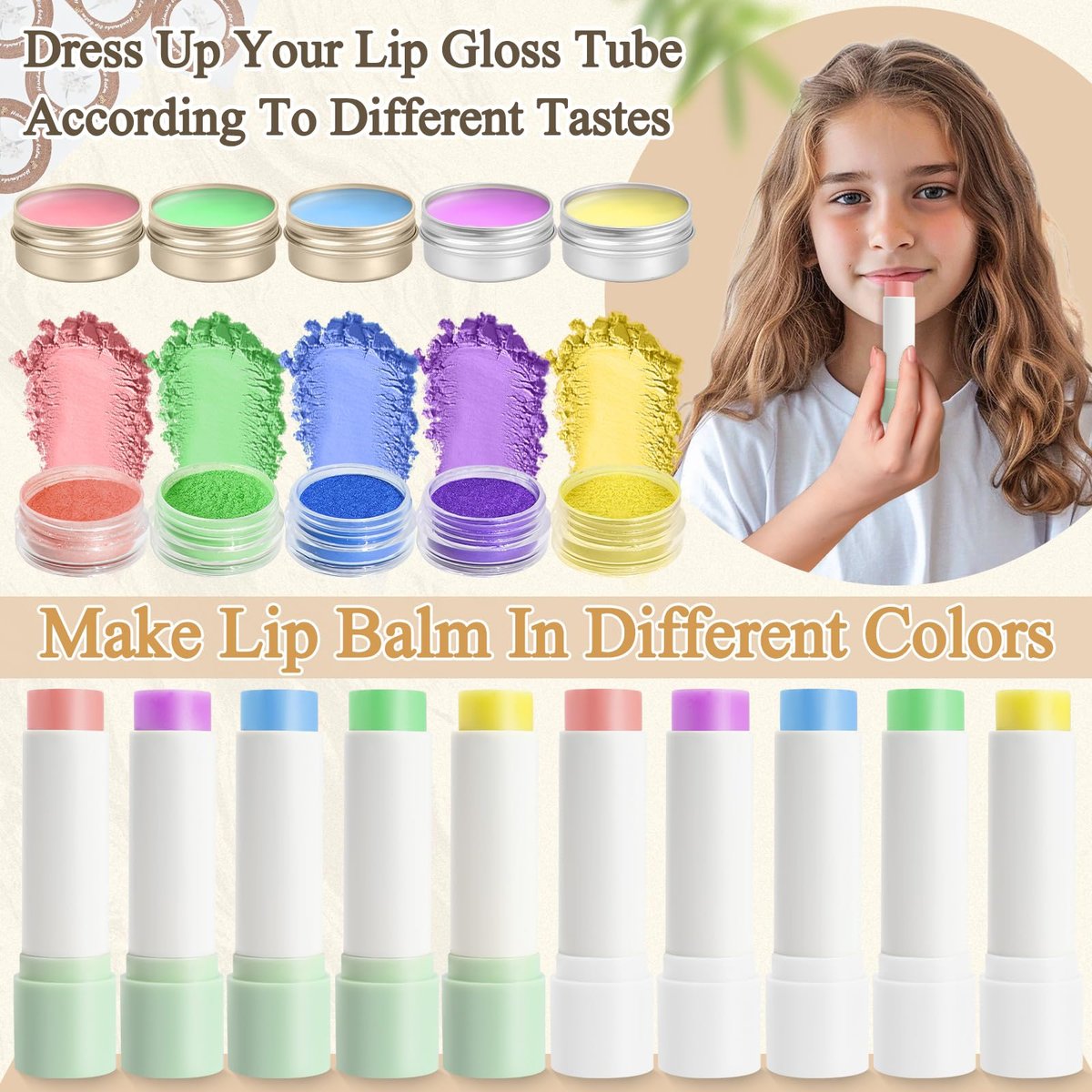 JUYRLE Coconut Lip Balm Making Kit – DIY Moisturizing Lip Care with Beeswax & Jojoba Oil for Adults & Girls Avelisse