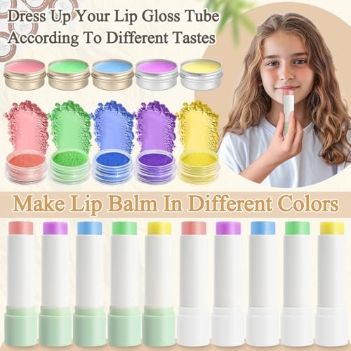 JUYRLE Coconut Lip Balm Making Kit – DIY Moisturizing Lip Care with Beeswax & Jojoba Oil for Adults & Girls Avelisse
