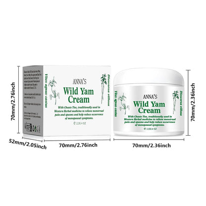 Anna's Organic Wild Yam Cream for Hormone Balance - Perimenopause & Menopause Support, 1 oz Avelisse