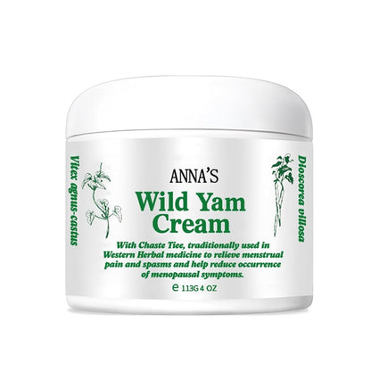 Anna's Organic Wild Yam Cream for Hormone Balance - Perimenopause & Menopause Support, 1 oz Avelisse