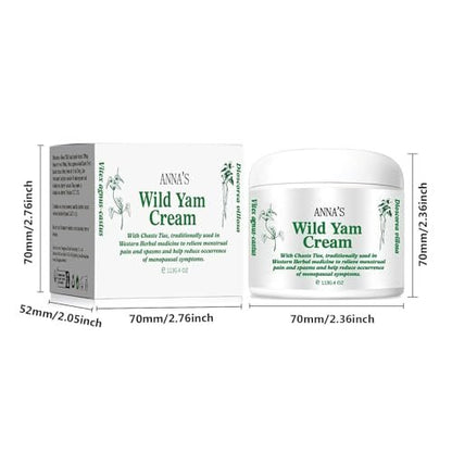 Anna's Organic Wild Yam Cream for Hormone Balance - Perimenopause & Menopause Support, 1 oz Avelisse