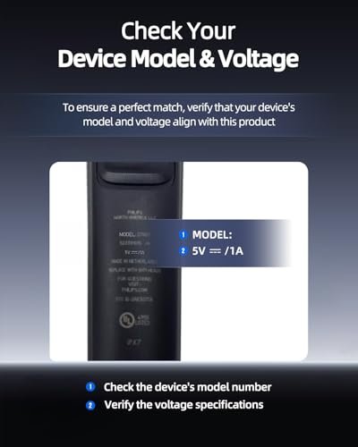 5V UL Charger Compatible with Philips Norelco OneBlade 360 and MultiGroomer Trimmers - görsel 6