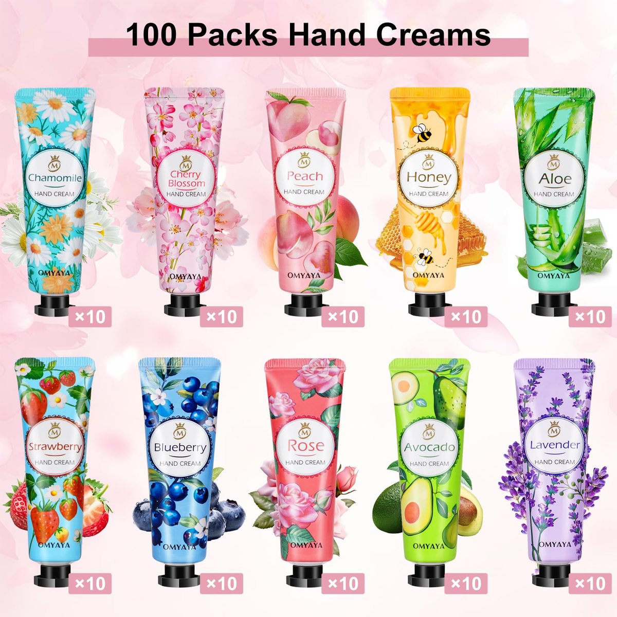 100 Pack Hand Lotion Bulk Gift - Mini Travel Size Hand Creams for Coworkers, Teacher Appreciation, Birthday Gifts for Women, Nurses, Bridesmaids, Thank You Gifts Avelisse