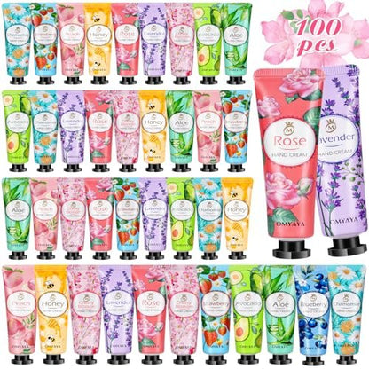 100 Pack Hand Lotion Bulk Gift - Mini Travel Size Hand Creams for Coworkers, Teacher Appreciation, Birthday Gifts for Women, Nurses, Bridesmaids, Thank You Gifts Avelisse