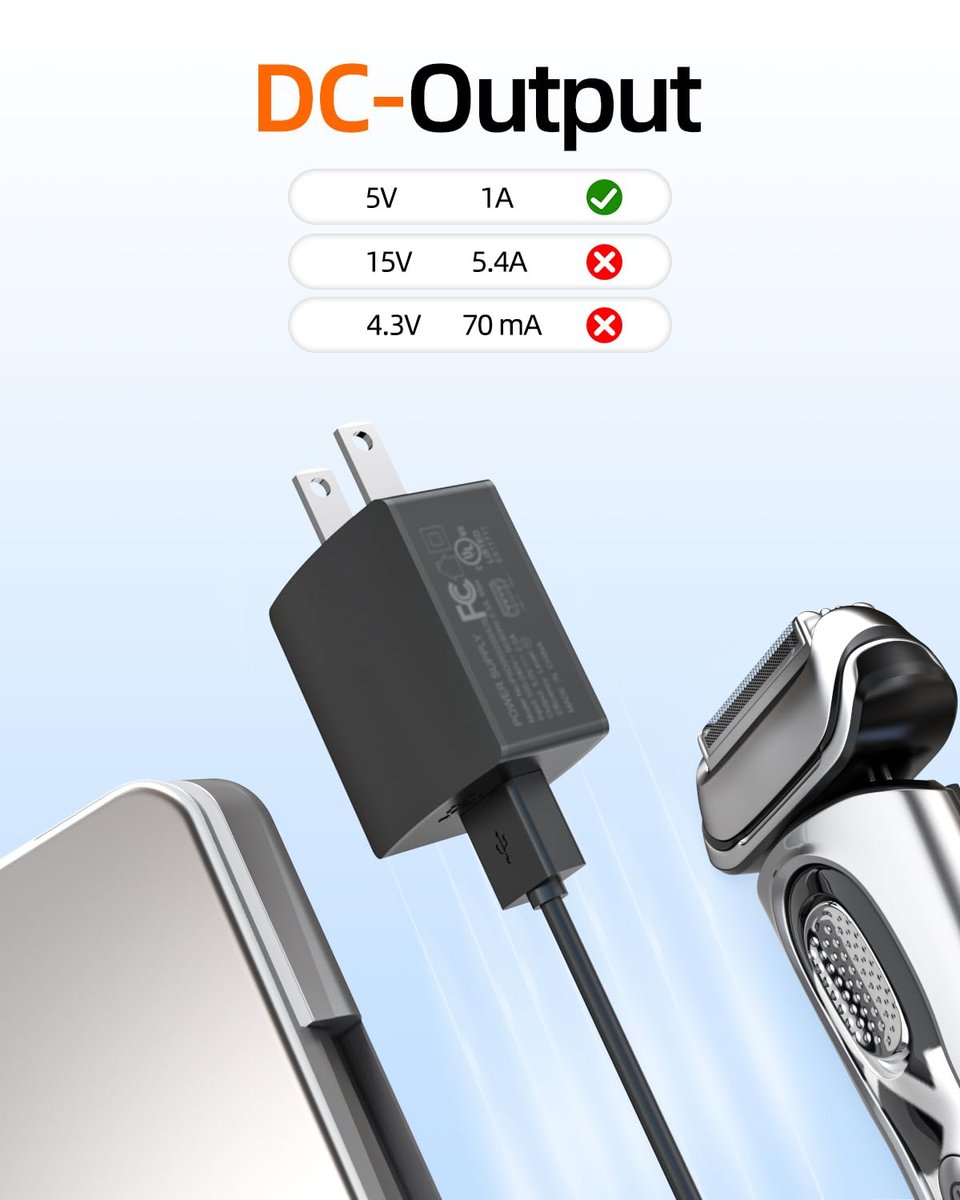 5V Fast Charger Compatible with Philips Norelco OneBlade 360 and Wet&Dry Series Shavers - görsel 7