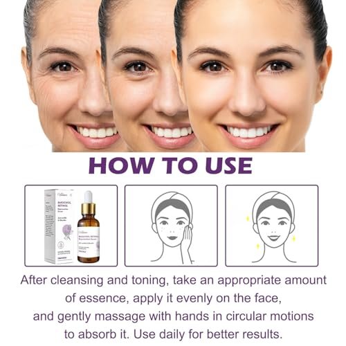 Venature Bakuchiol Retinol Rejuvenation Serum – 2025 Best Retinol Serum for Wrinkles, Bakuchiol Face Korean Skincare, 1 Fl Oz Avelisse