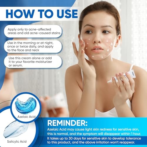 AOBBIY Azelaic Acid Cream – Premium Facial Moisturizer for Sensitive, Acne-Prone & Uneven Skin (1 Oz) - görsel 12