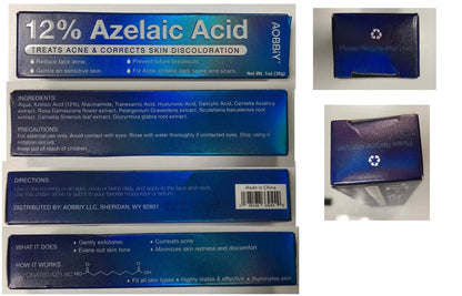 AOBBIY Azelaic Acid Cream – Premium Facial Moisturizer for Sensitive, Acne-Prone & Uneven Skin (1 Oz)