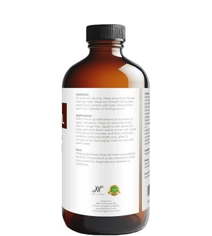 velona Jojoba Oil USDA Certified Organic - 16 Fl Oz | 100% Pure, Unrefined, Cold Pressed, Hexane Free - Golden Moisturizer for Face, Hair, Body & Skin Care Avelisse