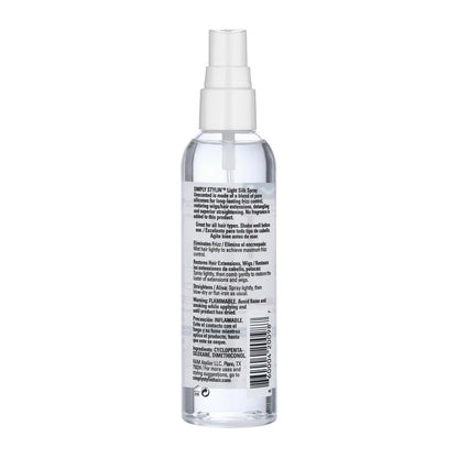 Simply Stylin' Light Silk Spray UNSCENTED, 4 Fl Oz, Clear - Silky Shine Without Scent Avelisse