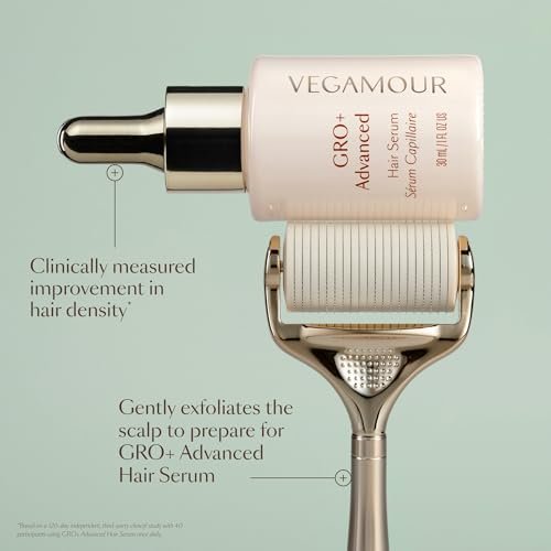VEGAMOUR GRO+ Advanced Dermaroller Replacement Head – 1,200 Microneedles, 0.25mm Scalp Tool (Replacement Head Only) Avelisse