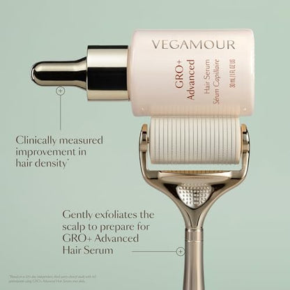 VEGAMOUR GRO+ Advanced Dermaroller Replacement Head – 1,200 Microneedles, 0.25mm Scalp Tool (Replacement Head Only) Avelisse