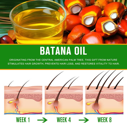 100% Pure Batana Oil for Hair Growth – Moisturizes Hair & Scalp – Raw Batana from Honduras – Premium Therapeutic Grade – 2 Fl Oz