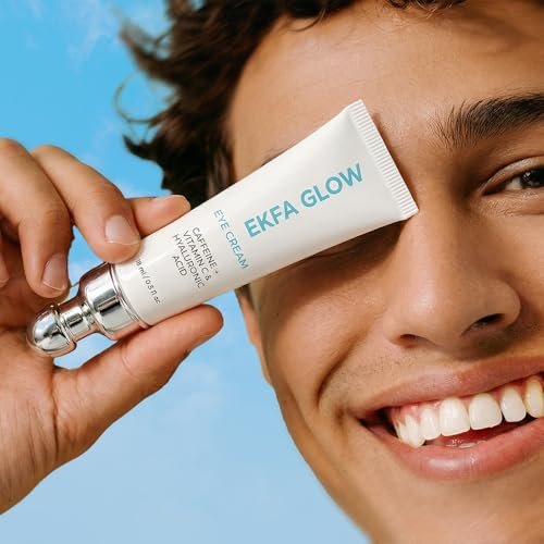 Ekfa Glow Caffeine Eye Cream for Dark Circles & Puffiness - Vitamin C & Hyaluronic Acid Under Eye Cream, Anti-Aging for Wrinkles, Hydrating & Brightening, 15ml - görsel 16
