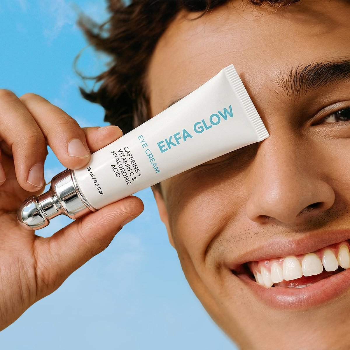 Ekfa Glow Caffeine Eye Cream for Dark Circles & Puffiness - Vitamin C & Hyaluronic Acid Under Eye Cream, Anti-Aging for Wrinkles, Hydrating & Brightening, 15ml - görsel 15
