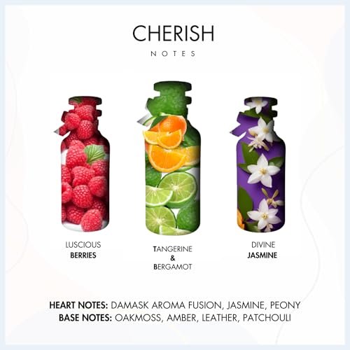 MASTAAN Cherish Women Perfume - Floral & Fruity Eau de Parfum with Tangerine, Jasmine & Oakmoss - Long Lasting 3.4 oz (100 ml) - görsel 4