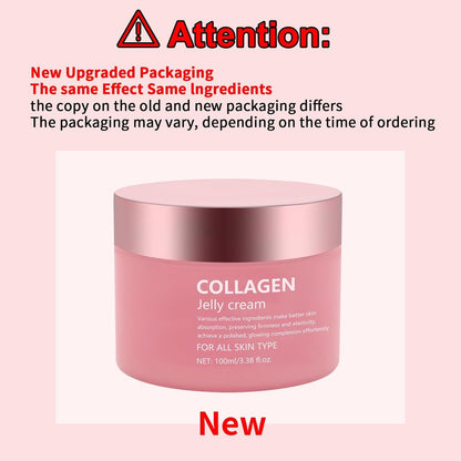 SOYUB Collagen Jelly Cream with Niacinamide & Freeze Dried Hydrolyzed Collagen - Korean Glass-Shiny Skin Moisturizer for Elasticity, Hydration, Fine Lines & Dullness - Suitable for All Skin Types (3.38 Fl Oz)