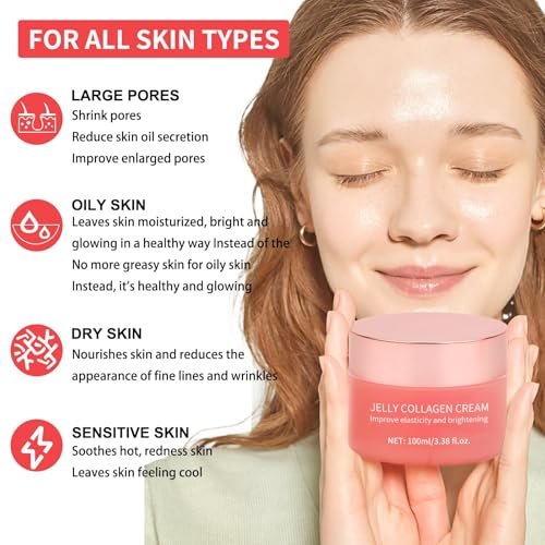 SOYUB Collagen Jelly Cream with Niacinamide & Freeze Dried Hydrolyzed Collagen - Korean Glass-Shiny Skin Moisturizer for Elasticity, Hydration, Fine Lines & Dullness - Suitable for All Skin Types (3.38 Fl Oz) - görsel 5
