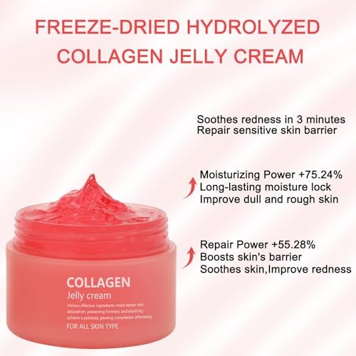 SOYUB Collagen Jelly Cream with Niacinamide & Freeze Dried Hydrolyzed Collagen - Korean Glass-Shiny Skin Moisturizer for Elasticity, Hydration, Fine Lines & Dullness - Suitable for All Skin Types (3.38 Fl Oz) - görsel 13
