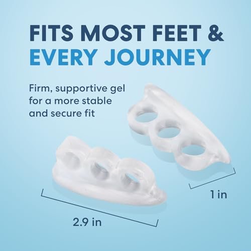 Dr. Frederick's Original Hammer Toe Corrector Gels - 2 Pairs - Clear, Firm Cushioning for Crooked & Overlapping Toes - All-Day Relief & Toe Alignment Support Avelisse