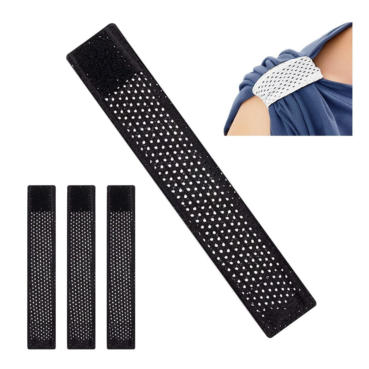 4-Pack Jersey Sleeve Bands - Adjustable Hook & Loop Sleeve Holders for Soccer, Softball, and Outdoor Sports Avelisse