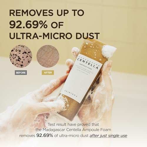 SKIN1004 Centella Double Cleansing Duo – Gentle Korean Face Cleanser Gift Set with Cleansing Oil & Ampoule Foam Avelisse