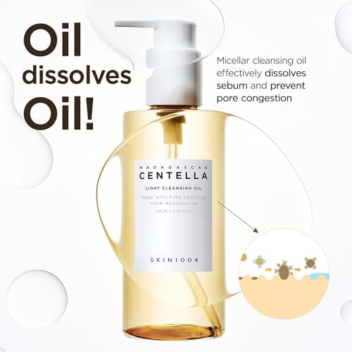 SKIN1004 Centella Double Cleansing Duo – Gentle Korean Face Cleanser Gift Set with Cleansing Oil & Ampoule Foam Avelisse
