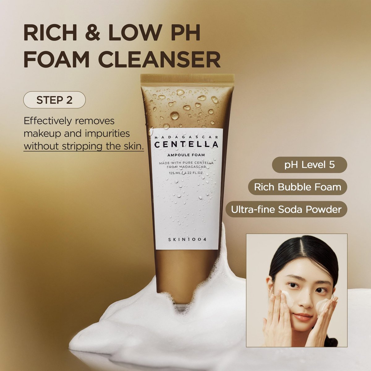 SKIN1004 Centella Double Cleansing Duo – Gentle Korean Face Cleanser Gift Set with Cleansing Oil & Ampoule Foam Avelisse