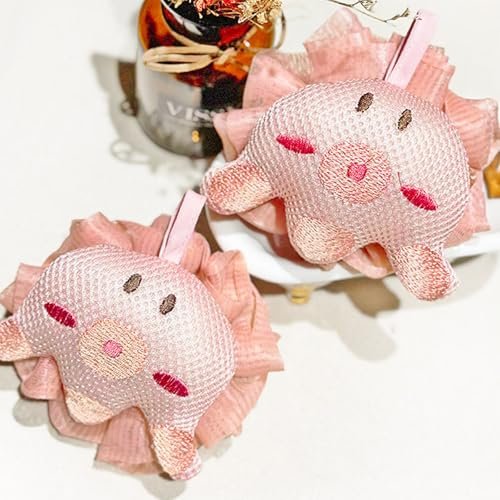 Frog & Octopus Shower Loofah Sponges for Kids – 2 Pack Cute Toddler Bath Exfoliating Body Scrubber Mesh Loofahs for Babies, Boys, Girls - görsel 12