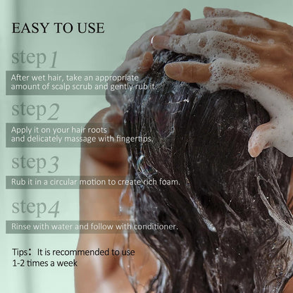 VOERUY Rosemary Scalp Scrub with Mint Oil – 2-in-1 Exfoliating Shampoo & Scalp Treatment, Clarifying Build-Up Remover with Silicone Massager, 10.6 oz Avelisse