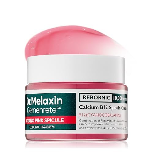 Dr.Melaxin Cyano Pink Spicule Cream with Calcium & Vitamin B12 – Dark Circles & Fine Lines Treatment, Hydrating & Firming Niacinamide, 1.69 fl.oz Avelisse