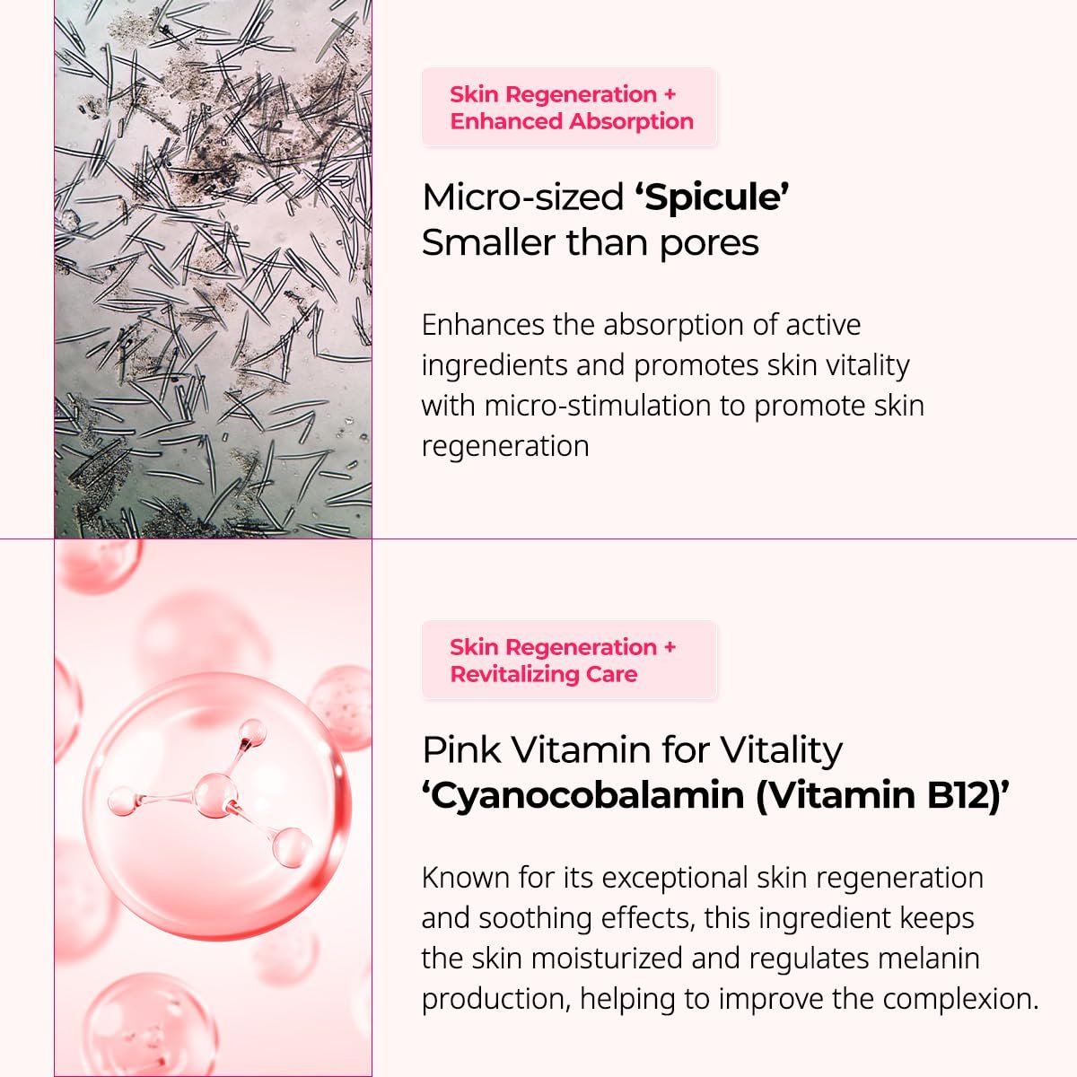 Dr.Melaxin Cyano Pink Spicule Cream with Calcium & Vitamin B12 – Dark Circles & Fine Lines Treatment, Hydrating & Firming Niacinamide, 1.69 fl.oz Avelisse
