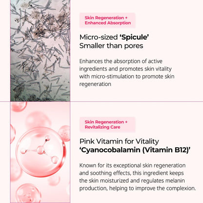 Dr.Melaxin Cyano Pink Spicule Cream with Calcium & Vitamin B12 – Dark Circles & Fine Lines Treatment, Hydrating & Firming Niacinamide, 1.69 fl.oz Avelisse