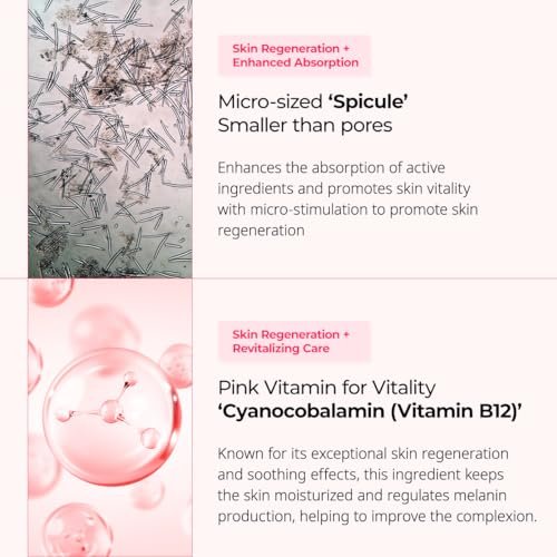 Dr.Melaxin Cyano Pink Spicule Cream with Calcium & Vitamin B12 – Dark Circles & Fine Lines Treatment, Hydrating & Firming Niacinamide, 1.69 fl.oz Avelisse