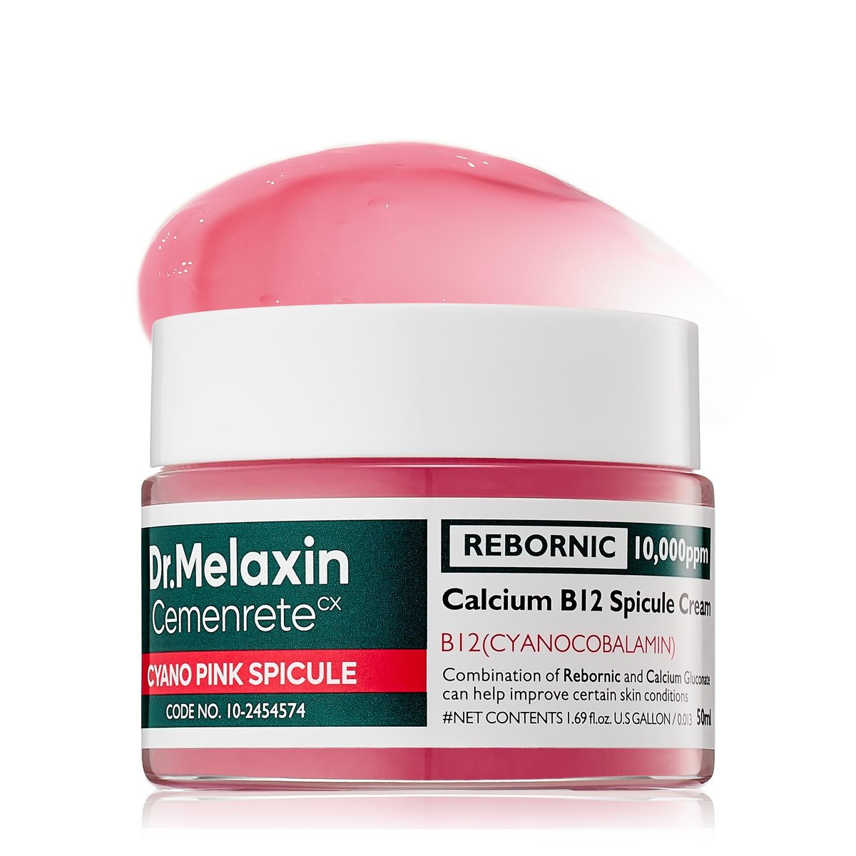 Dr.Melaxin Cyano Pink Spicule Cream with Calcium & Vitamin B12 – Dark Circles & Fine Lines Treatment, Hydrating & Firming Niacinamide, 1.69 fl.oz Avelisse