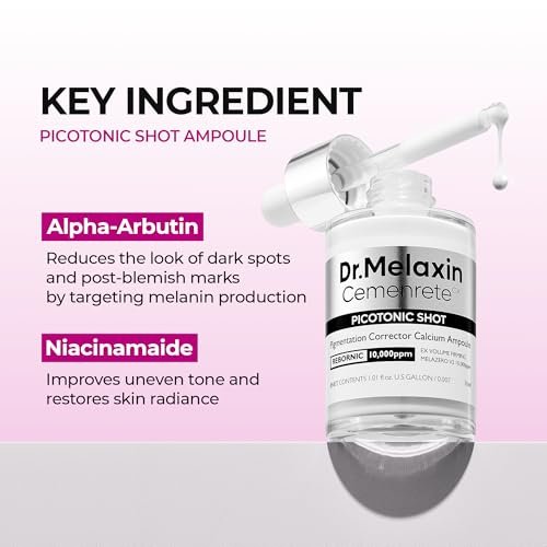 Dr.Melaxin Picotonic Shot Serum with Alpha-Arbutin & Niacinamide - Firming Density Serum for Even Skin Tone, Anti-Aging & Dark Spot Care, 1.01 fl.oz Avelisse
