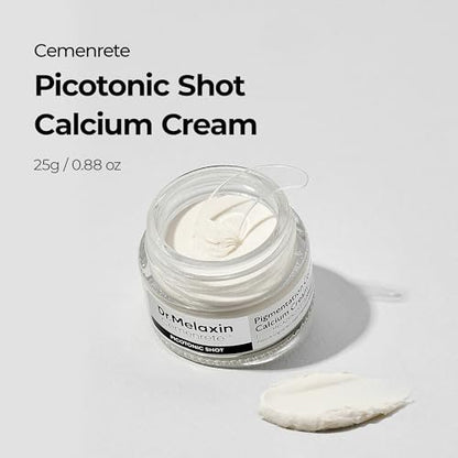 Dr.Melaxin Picotonic Shot Calcium Cream – Intensive Brightening Moisturizer for Even Skin Tone & Density Care, 0.88 oz Avelisse