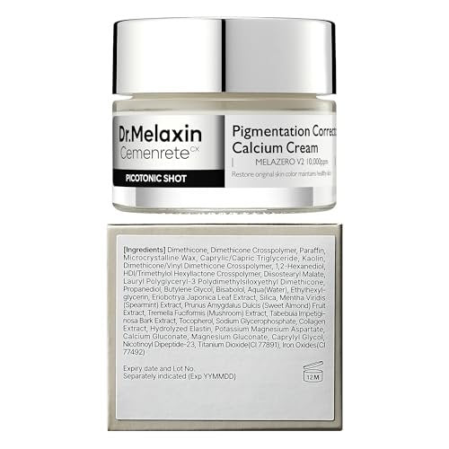 Dr.Melaxin Picotonic Shot Calcium Cream – Intensive Brightening Moisturizer for Even Skin Tone & Density Care, 0.88 oz Avelisse