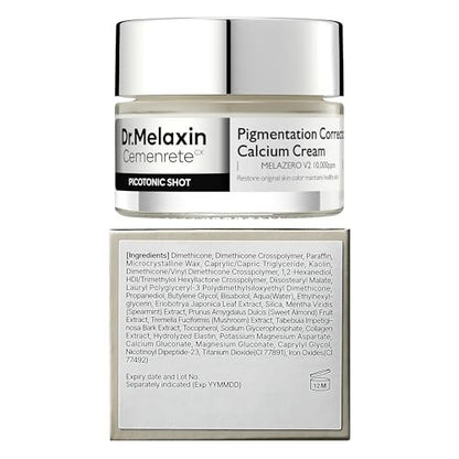 Dr.Melaxin Picotonic Shot Calcium Cream – Intensive Brightening Moisturizer for Even Skin Tone & Density Care, 0.88 oz Avelisse