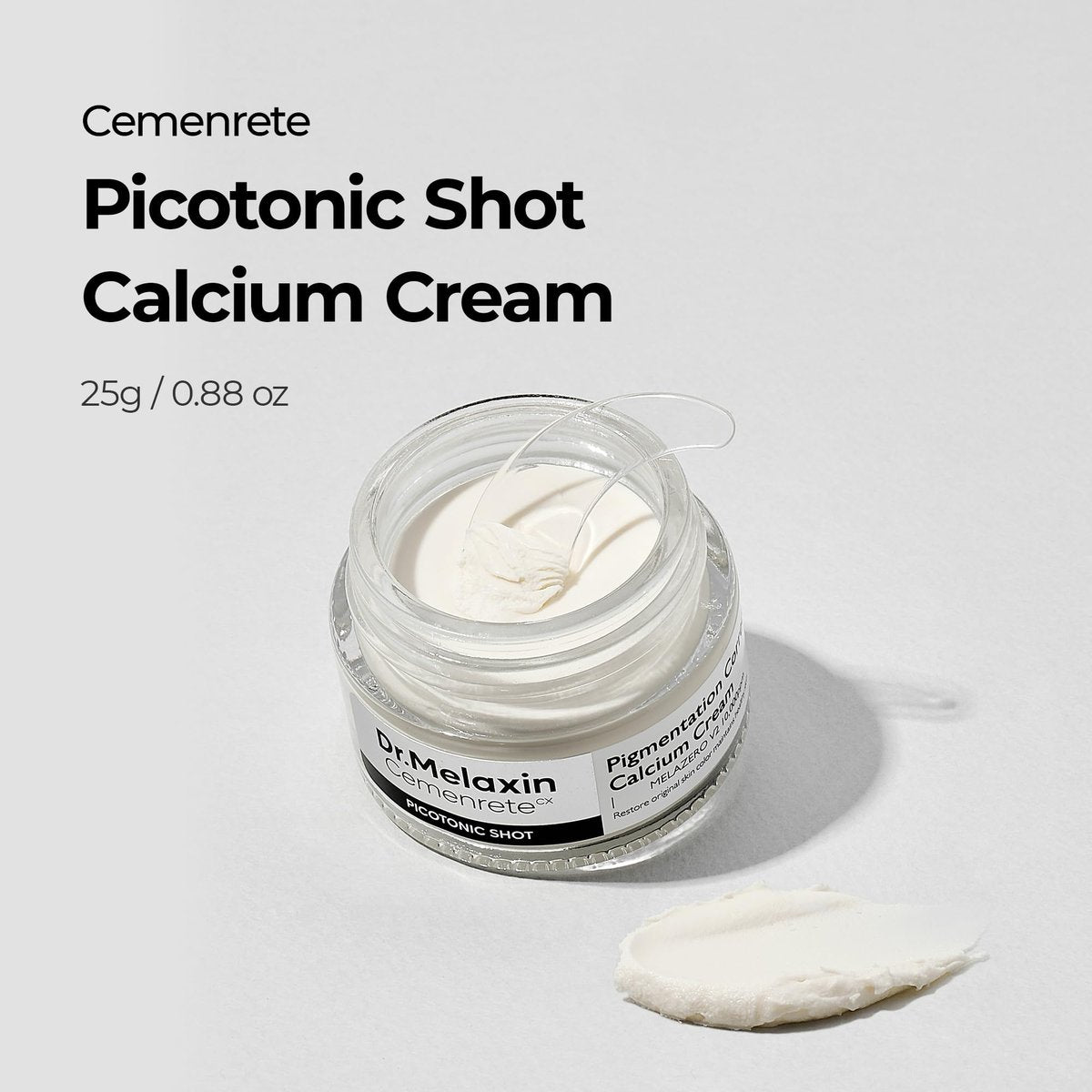 Dr.Melaxin Picotonic Shot Calcium Cream – Intensive Brightening Moisturizer for Even Skin Tone & Density Care, 0.88 oz Avelisse