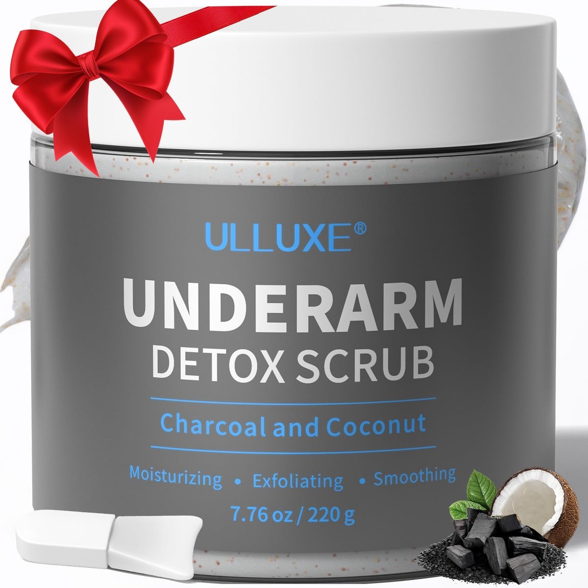 Charcoal Underarm Detox Scrub – Natural Armpit Odor Control & Dark Spots Remover for Women & Men, Brightening Underarms, Bikini Area & Inner Thighs, Exfoliating Bumps - görsel 1