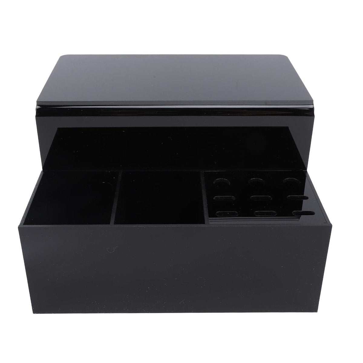 Yosoo Acrylic Eyelash Extension Pillow Shelf Stand with 9 Compartments – Black Organizer for Salon & Training - görsel 15