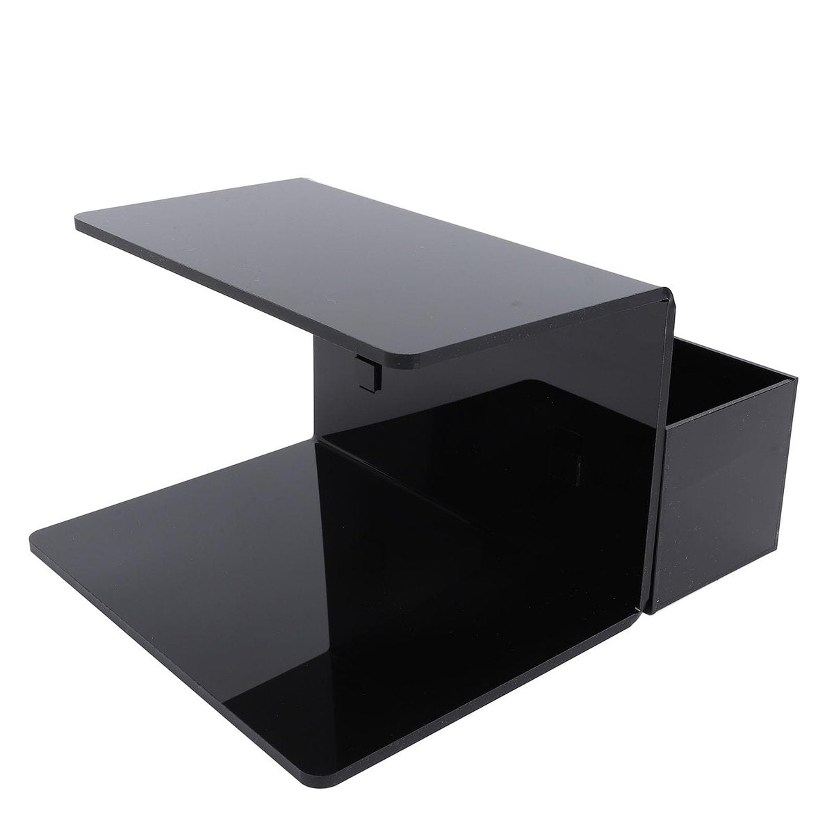 Yosoo Acrylic Eyelash Extension Pillow Shelf Stand with 9 Compartments – Black Organizer for Salon & Training - görsel 3
