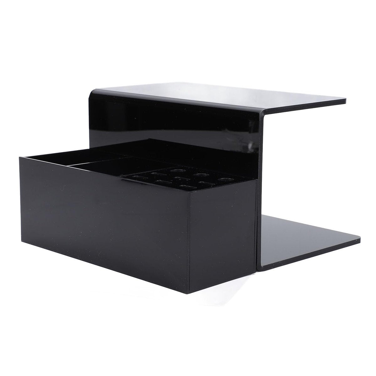 Yosoo Acrylic Eyelash Extension Pillow Shelf Stand with 9 Compartments – Black Organizer for Salon & Training - görsel 17