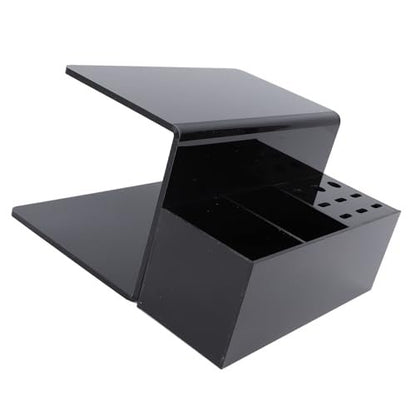 Yosoo Acrylic Eyelash Extension Pillow Shelf Stand with 9 Compartments – Black Organizer for Salon & Training