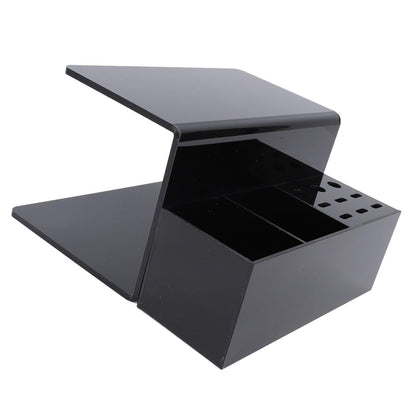 Yosoo Acrylic Eyelash Extension Pillow Shelf Stand with 9 Compartments – Black Organizer for Salon & Training