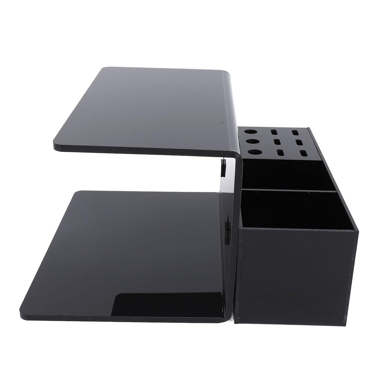 Yosoo Acrylic Eyelash Extension Pillow Shelf Stand with 9 Compartments – Black Organizer for Salon & Training - görsel 11